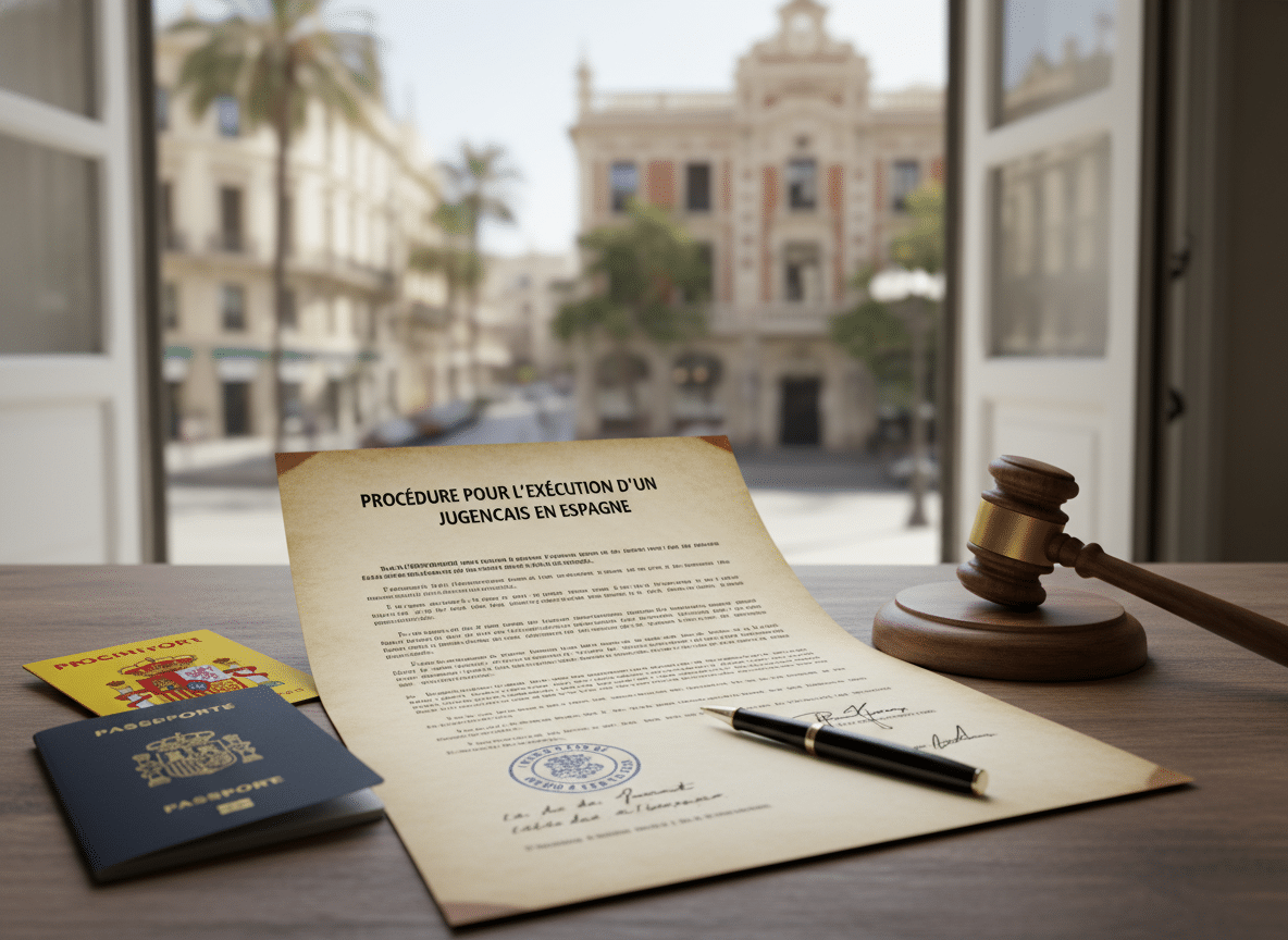 procedure execution jugement francais espagne